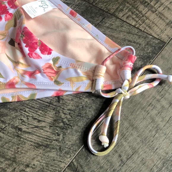 KONA SOL FLORAL BIKINI SET BOTTOMS S TOP D/DD - Picture 9 of 9